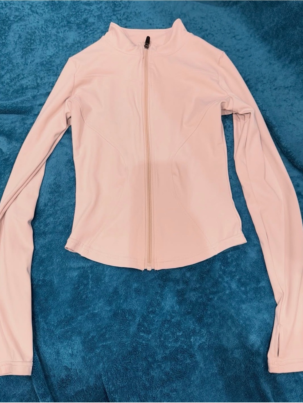 Amazon Essentials Pale Pink Zip-Up Active Jacket